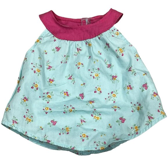 Bitty Baby American Girl 2011 Starter Set 15" Doll Dress Aqua & Pink - Picture 1 of 3